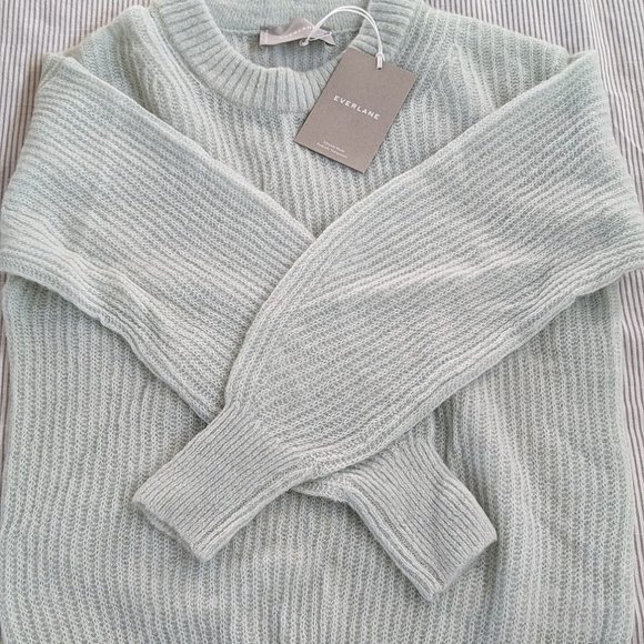 Everlane The Alpaca Crew - Lily Pad, XXS - Picture 3 of 5